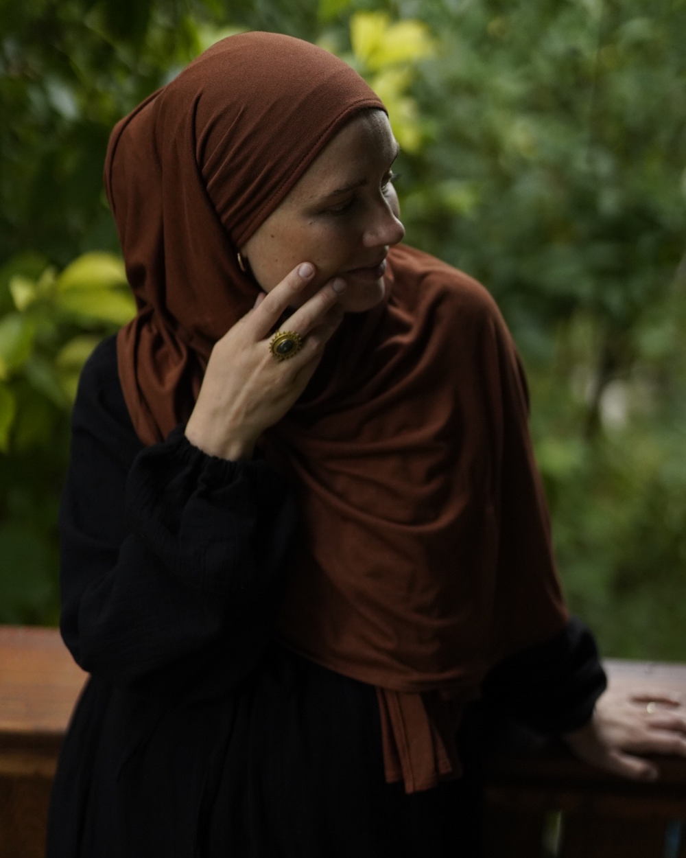 Bio-Hijab "Aurela" aus luxuriösem Micromodal und Cashmere