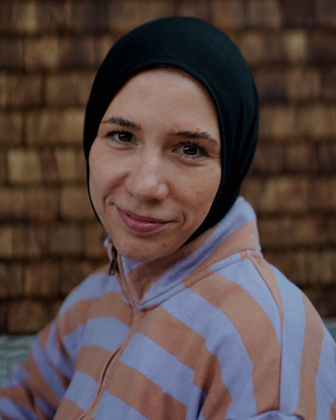 Balaclava - Sport- & Freizeit-Hijab, aus Bio-Baumwolle - Black