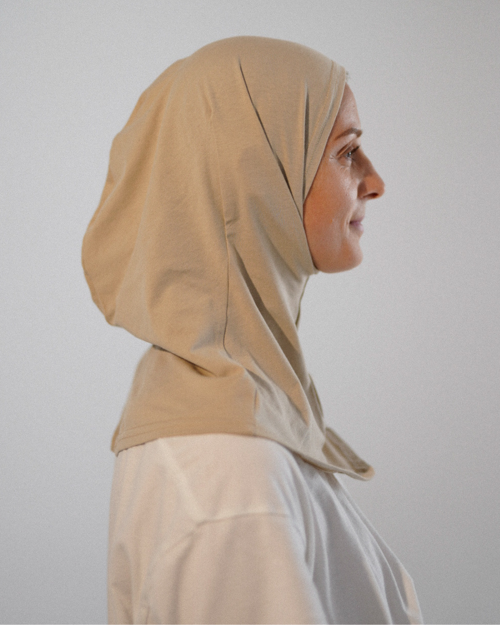 Balaclava - Sport- & Freizeit-Hijab, aus Bio-Baumwolle - Cashmere