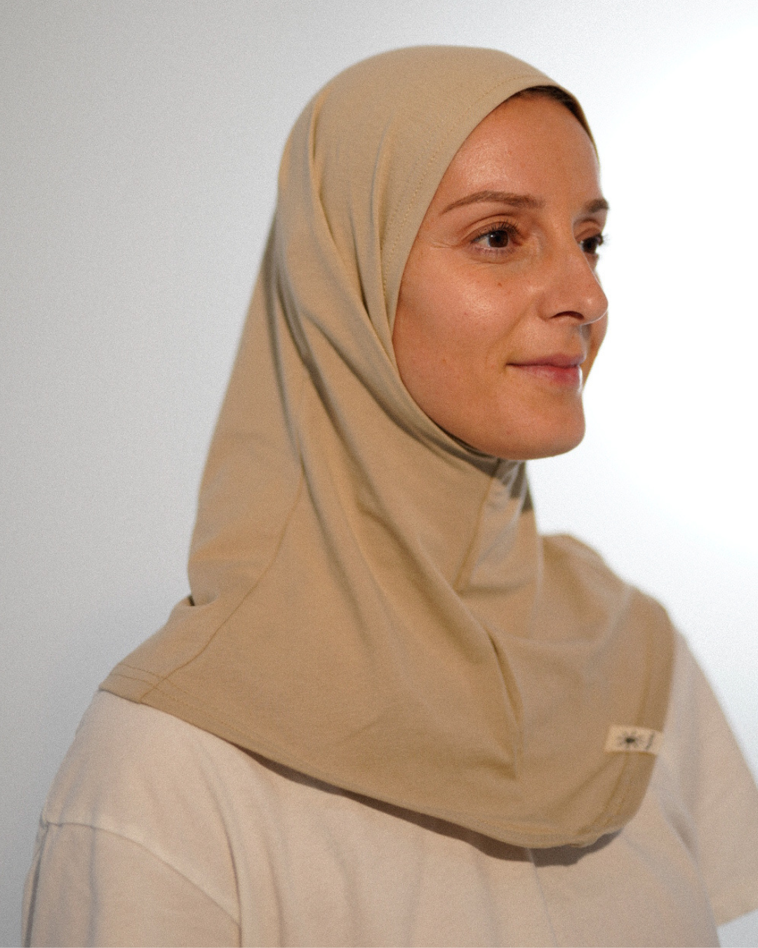Balaclava - Sport- & Freizeit-Hijab, aus Bio-Baumwolle - Cashmere