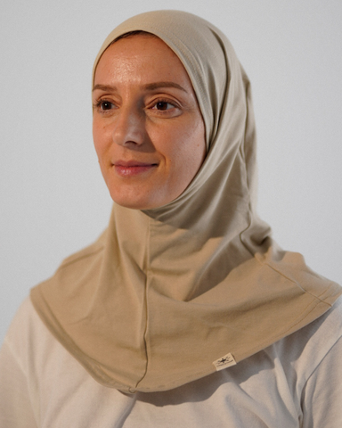 Balaclava - Sport- & Freizeit-Hijab, aus Bio-Baumwolle - Cashmere