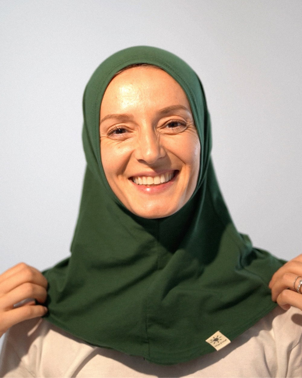 Balaclava - Sport- & Freizeit-Hijab, aus Bio-Baumwolle - Evergreen