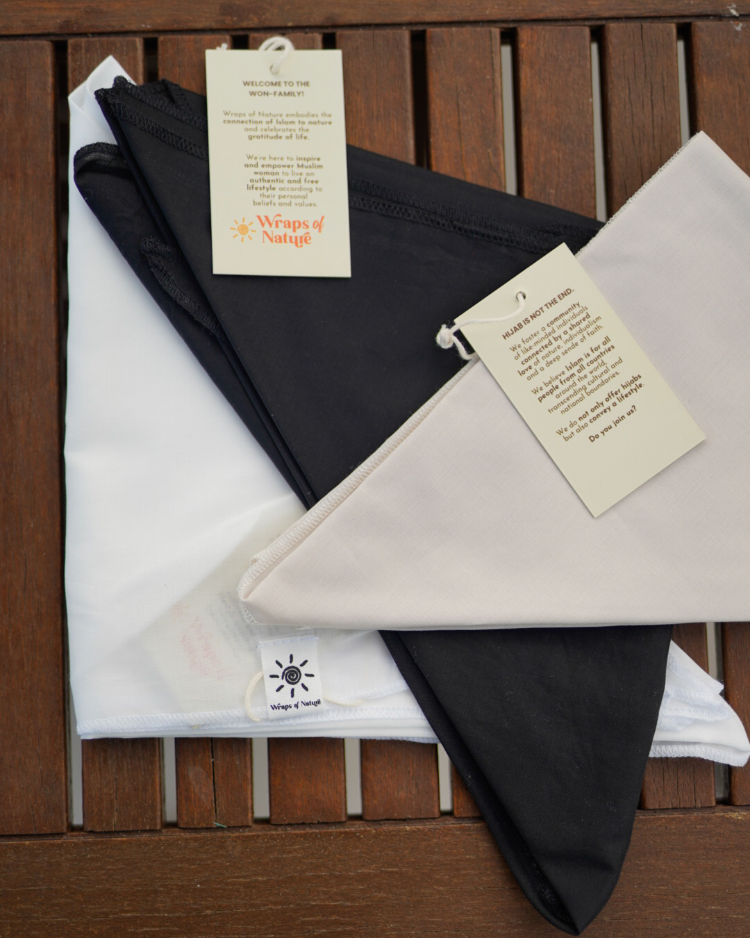 "Bonny" Untertuch / Bonnet - 100% Bio-Baumwolle - black