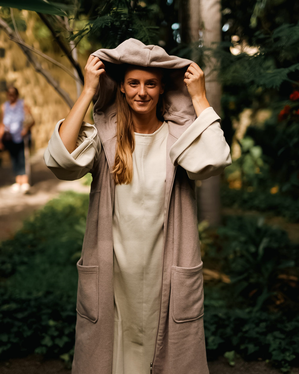 Lange Fleeceweste "Coseline" aus Bio-Baumwolle