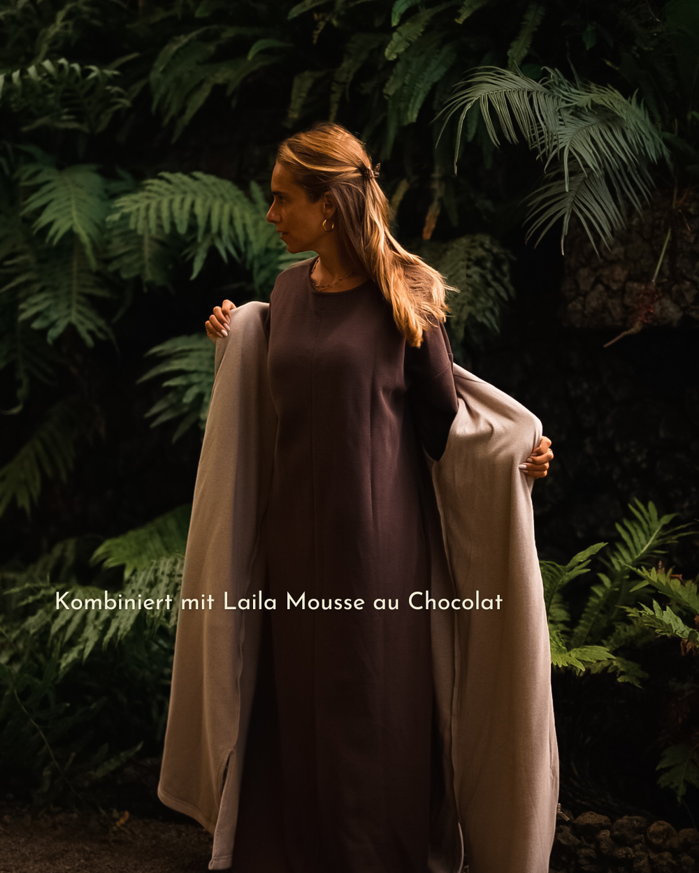 Lange Fleeceweste "Coseline" aus Bio-Baumwolle