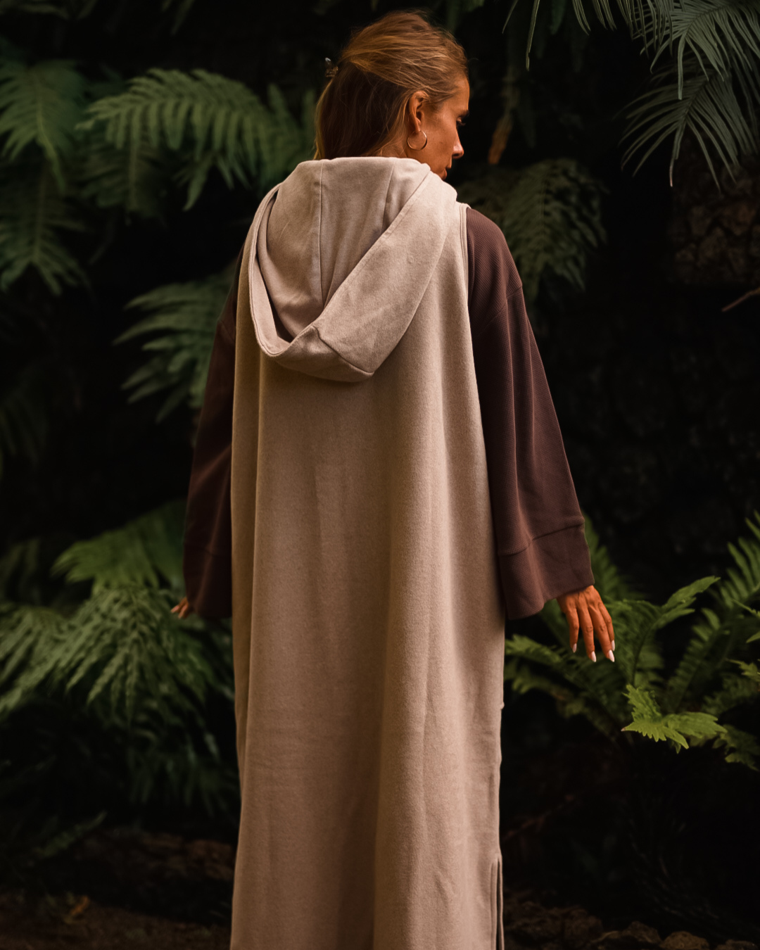 Lange Fleeceweste "Coseline" aus Bio-Baumwolle