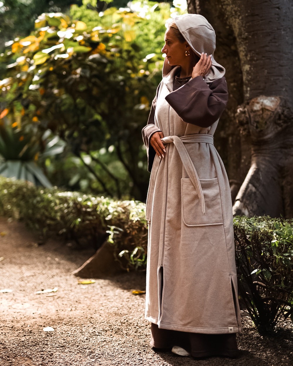 Lange Fleeceweste "Coseline" aus Bio-Baumwolle