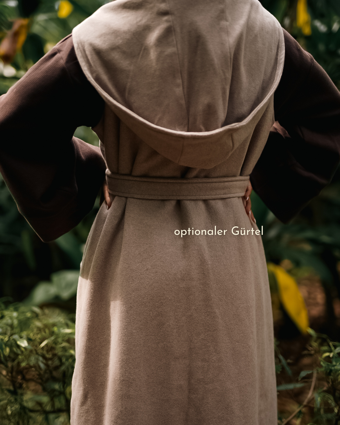 Lange Fleeceweste "Coseline" aus Bio-Baumwolle