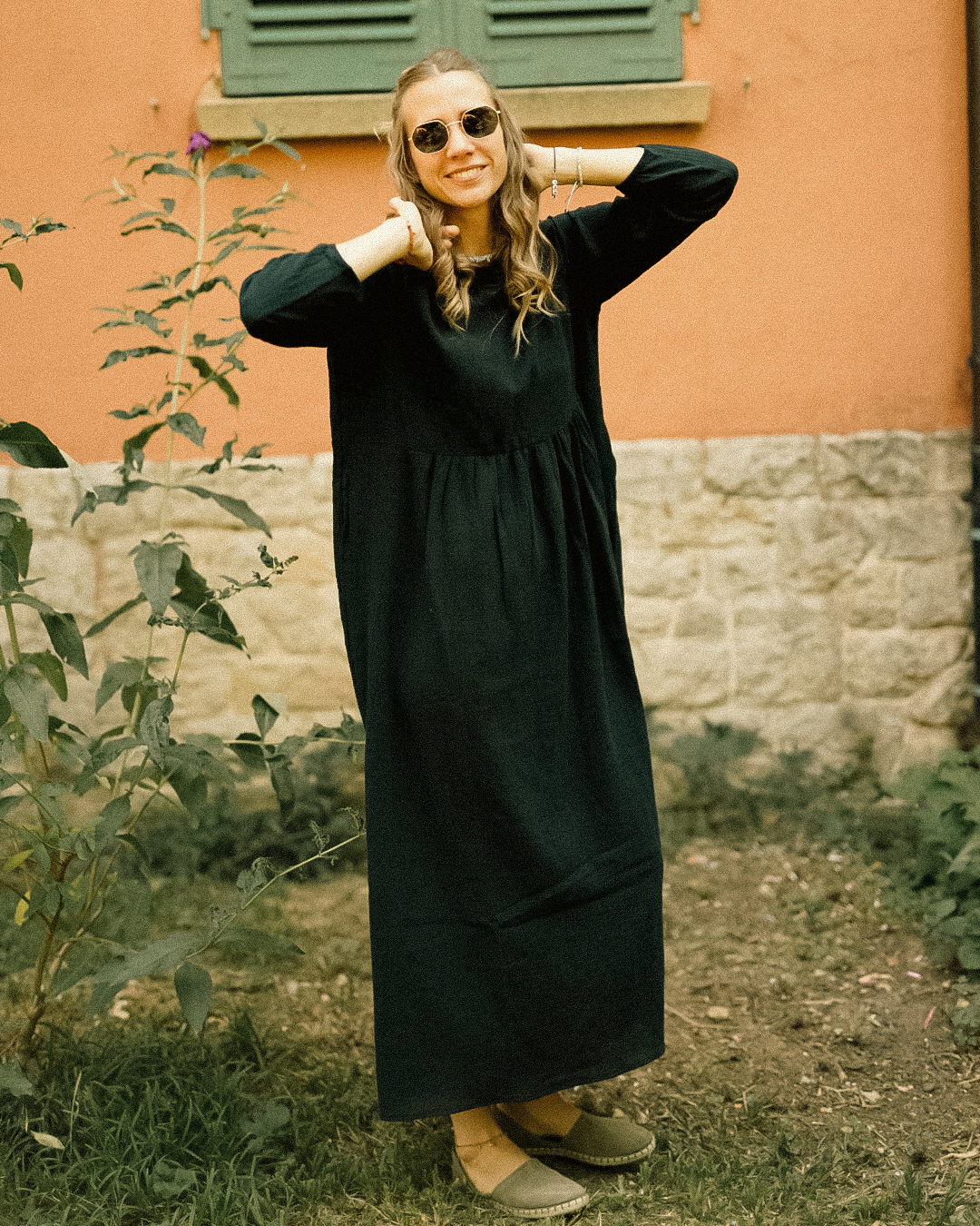 Cotton Abaya "Maya" aus Baumwolle (Black)
