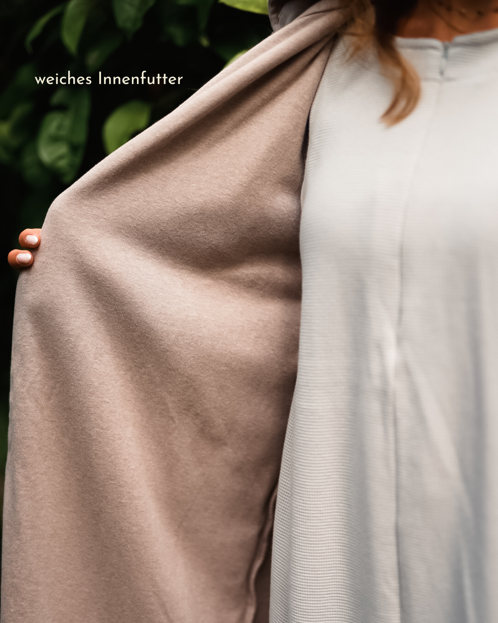 Lange Fleeceweste "Coseline" aus Bio-Baumwolle