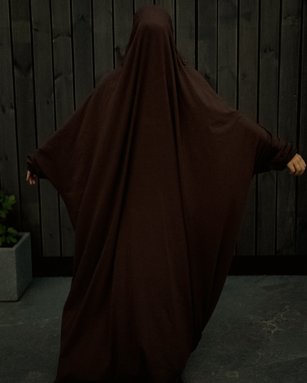 Gebetskleid / Jilbab aus Bio-Baumwolle (Chocolate)