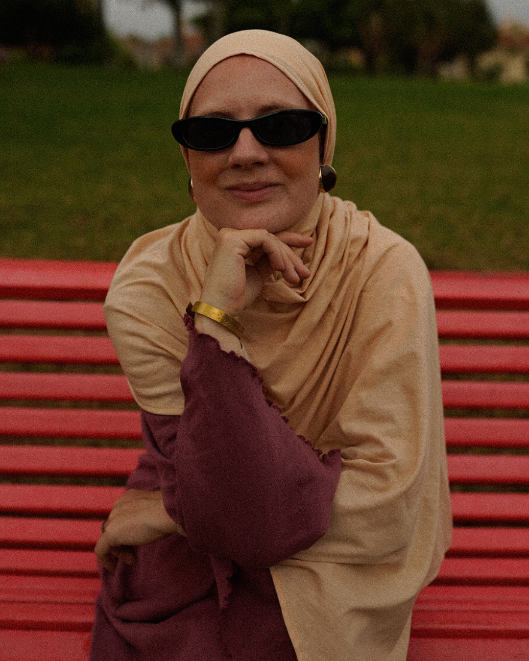 Light Hijab "Hava Flex" aus 100% Bio-Baumwolle (Apricot)