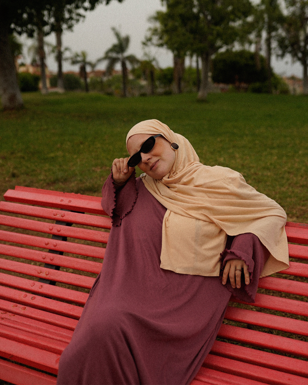 Light Hijab "Hava Flex" aus 100% Bio-Baumwolle (Apricot)