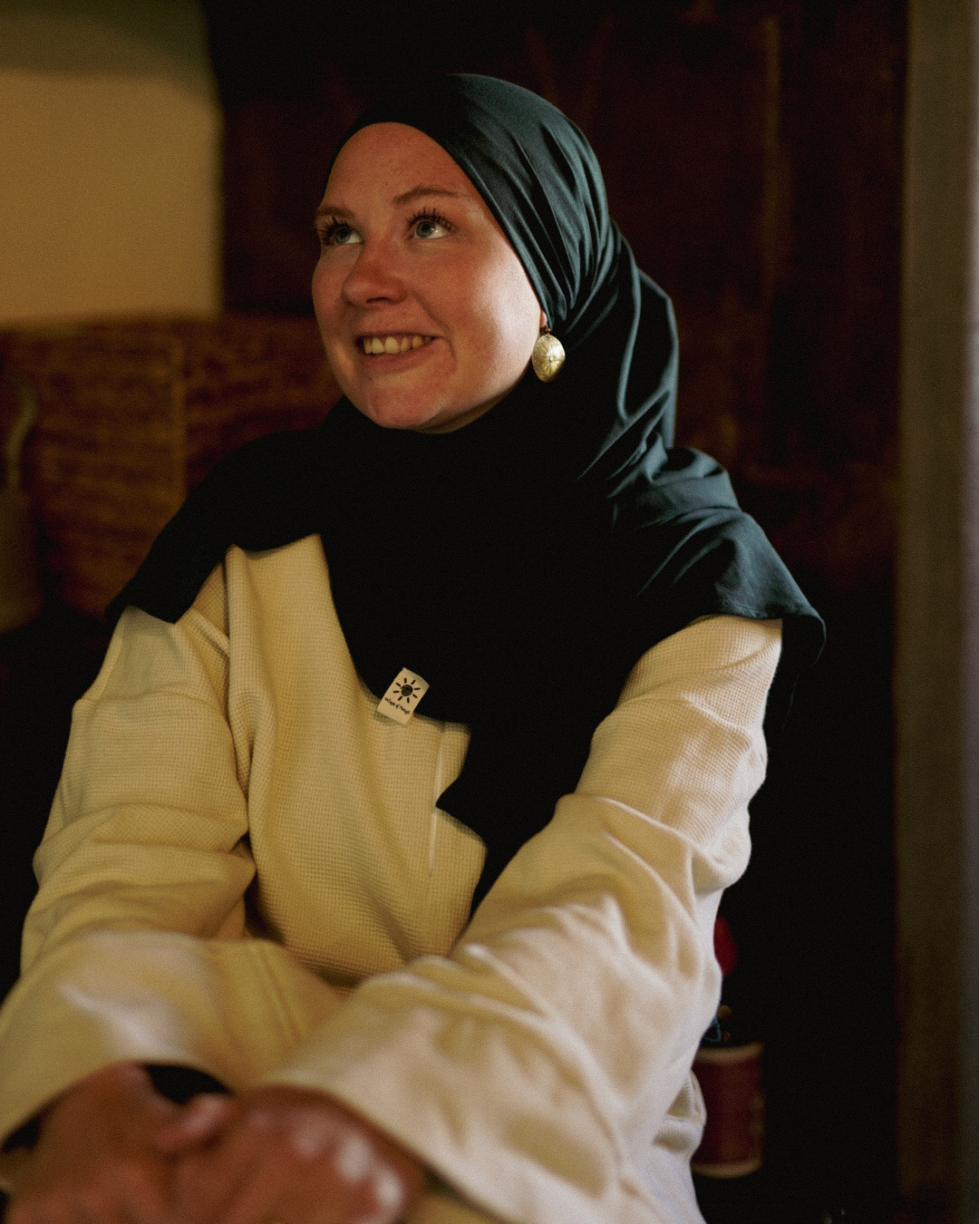 Leichter Jersey Hijab "Hava" aus 100% Bio-Baumwolle (Magical Forest)