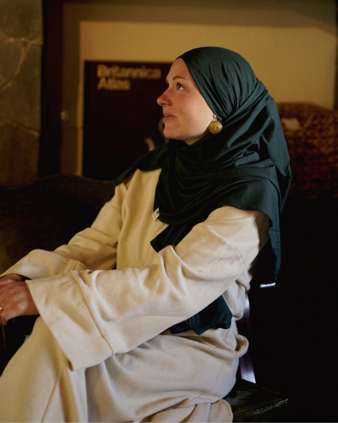 Leichter Jersey Hijab "Hava" aus 100% Bio-Baumwolle (Magical Forest)