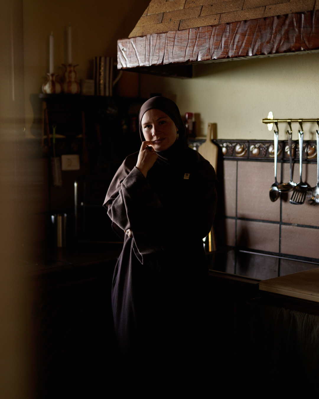 Leichter Jersey Hijab "Hava" aus 100% Bio-Baumwolle (Mousse au Chocolat)