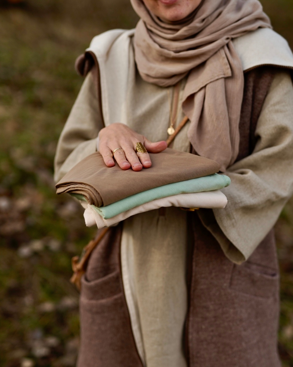 3er Spar-Set Leichter Hijab "Hava" aus Bio-Baumwolle