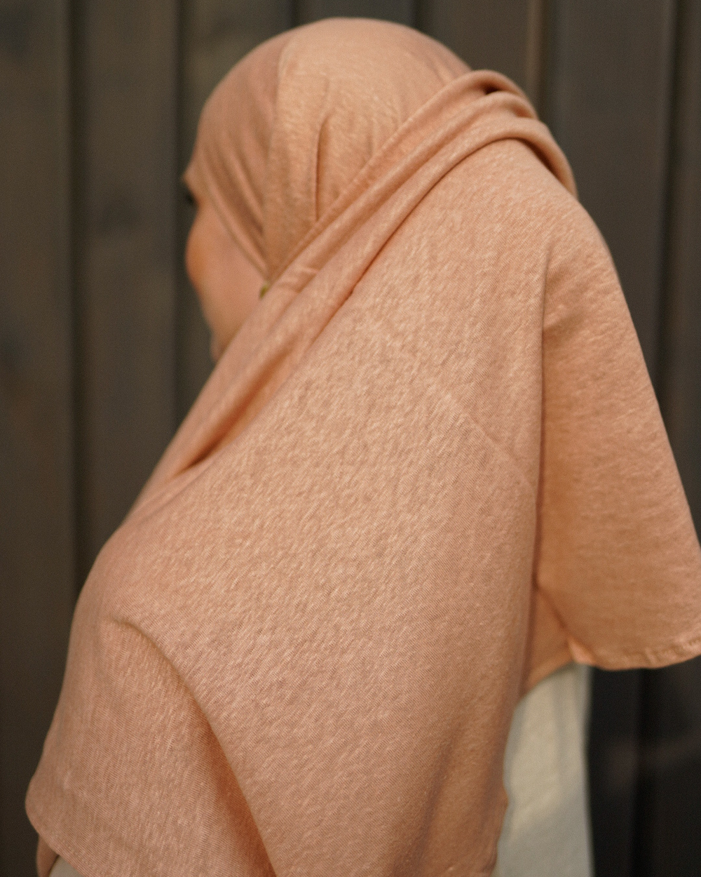 Instant Hijab - 100% Leinen - Calima Rose - "Leena"