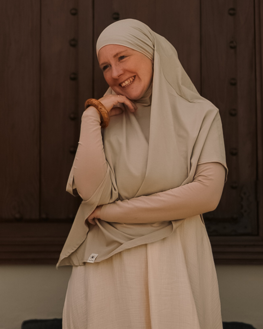 Khimar en jersey de coton biologique (cachemire)