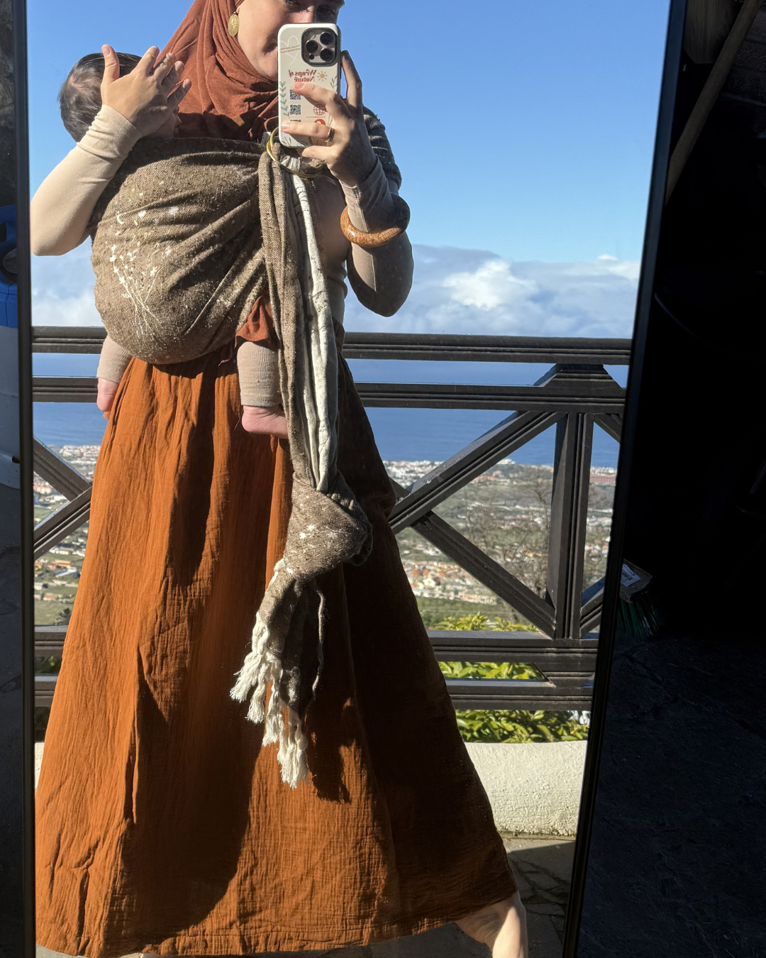 Musselin Rock "Juniper" aus Bio-Baumwolle (Caramel)