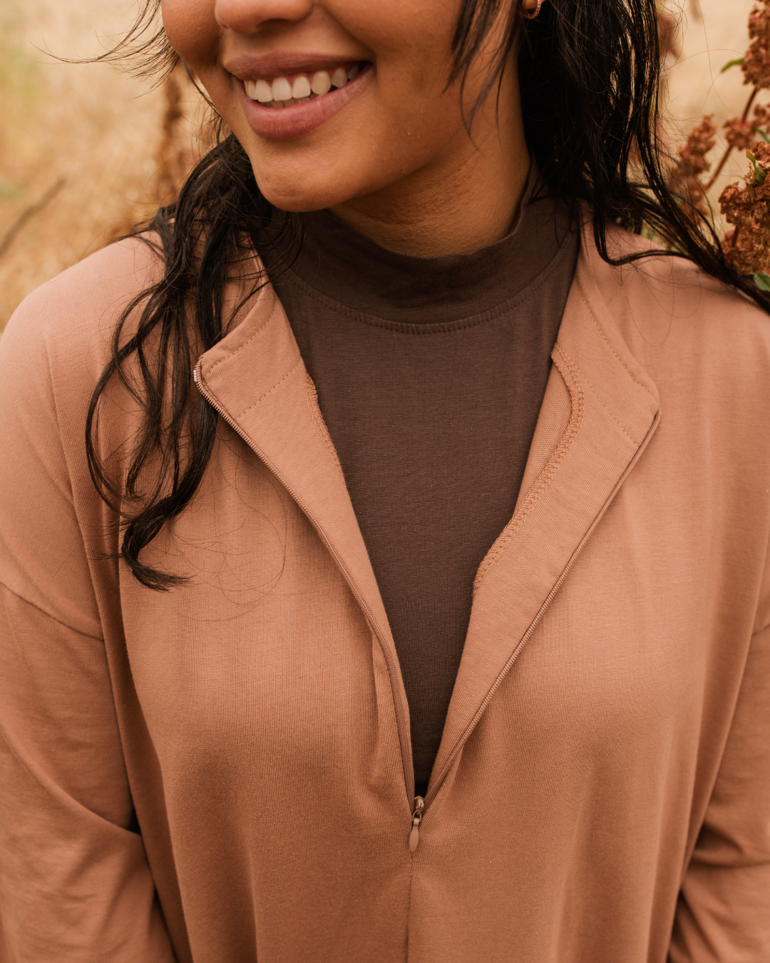 The "Lacie" Shirt Dress aus reiner Bio-Baumwolle (Earth)
