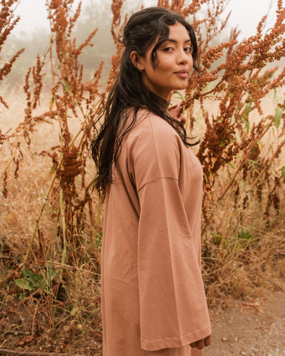 The "Lacie" Shirt Dress aus reiner Bio-Baumwolle (Earth)
