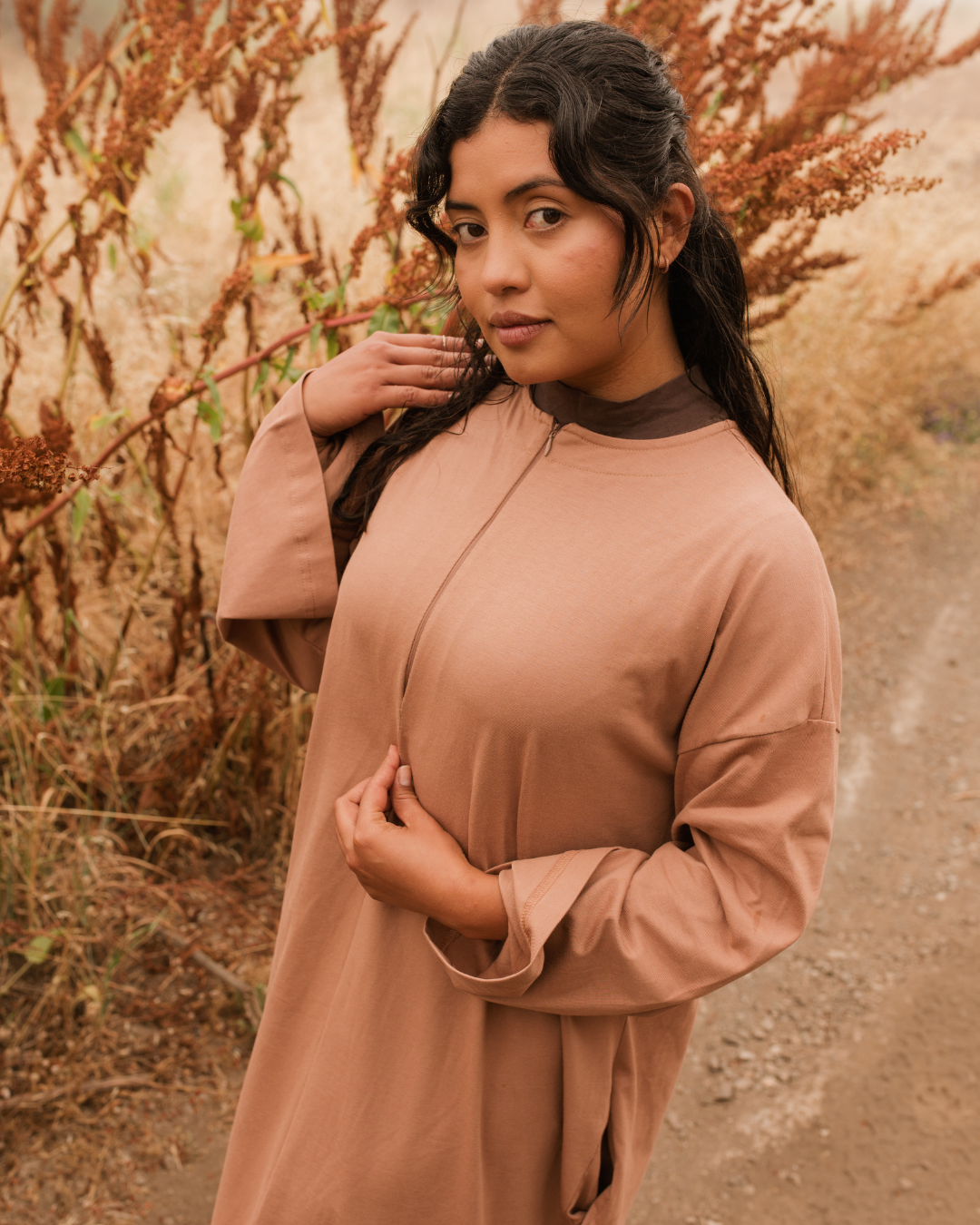 The "Lacie" Shirt Dress aus reiner Bio-Baumwolle (Earth)