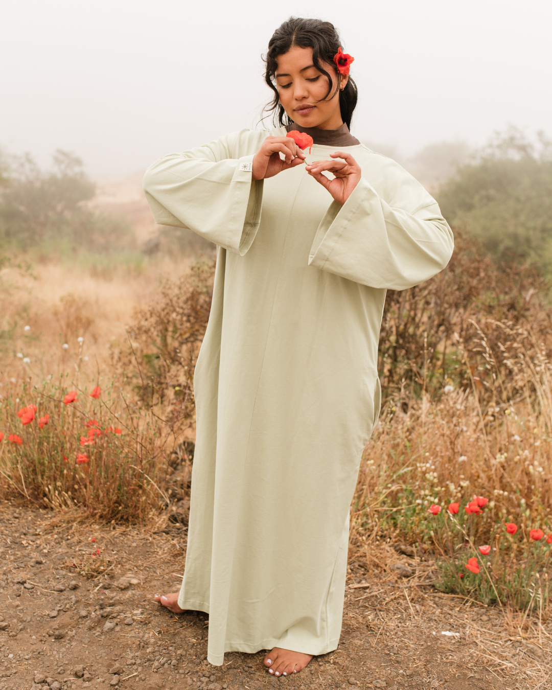 The "Lacie" Shirt Dress aus reiner Bio-Baumwolle (Jungle)