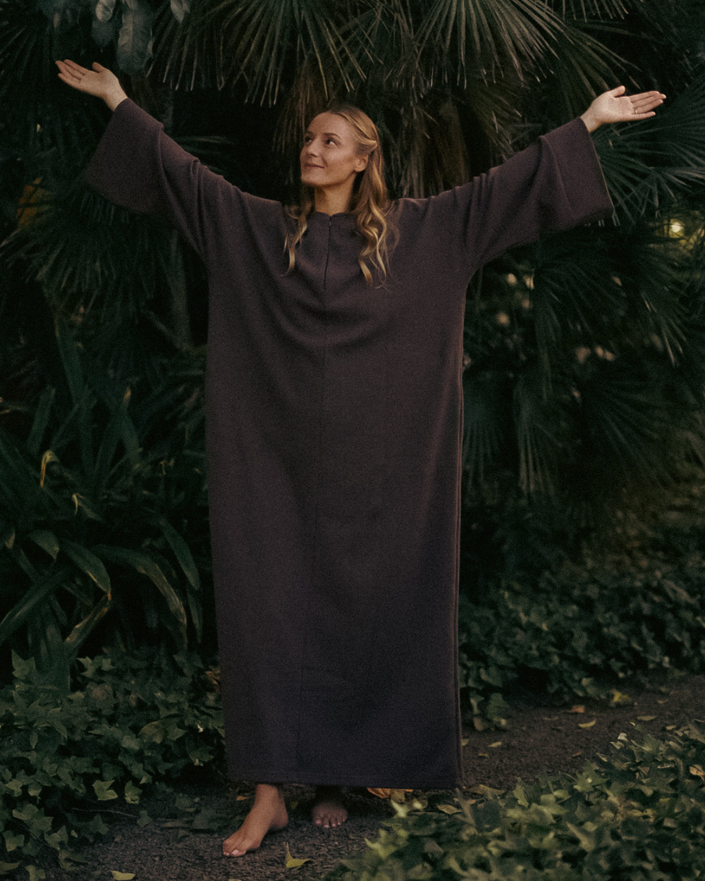 3er Sparset Warme Abaya "Laila" aus Bio-Baumwolle