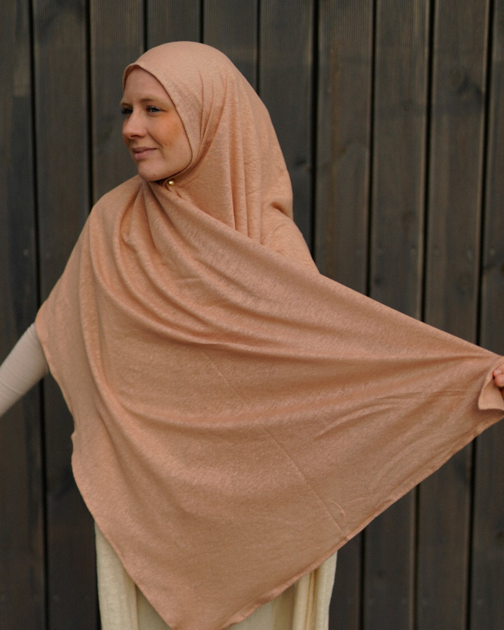 Jersey Hijab - 100% Leinen - Calima Rose - "Leena"
