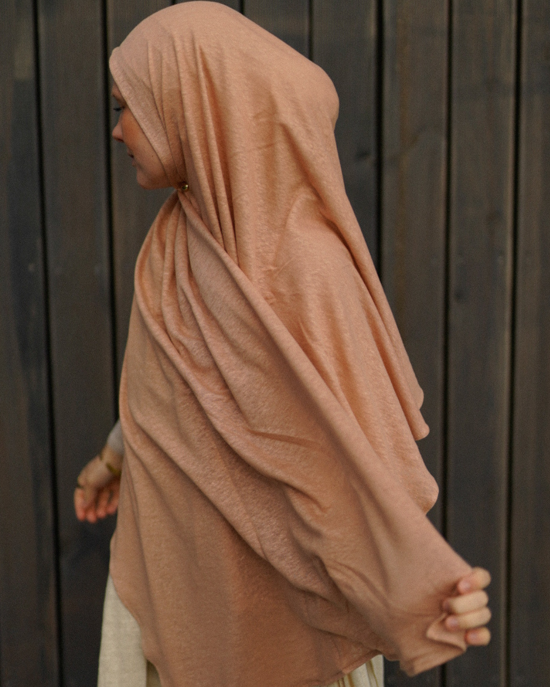 Jersey Hijab "Leena" - 100% Leinen - Calima Rose