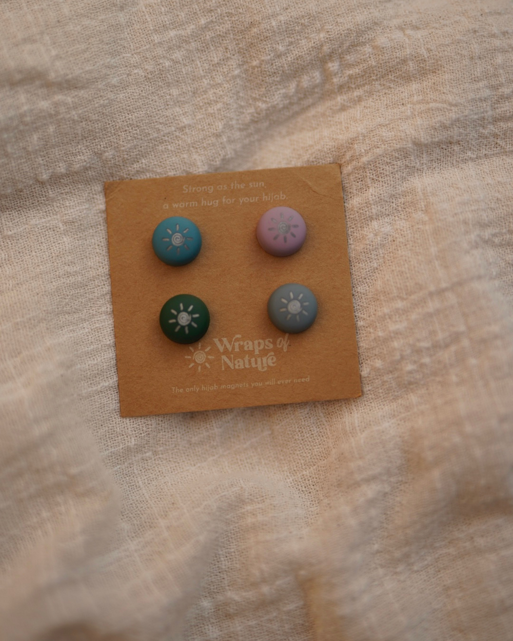Magnet Pins Hijab - 4 Paar starke Hijab Pins (Colorful)