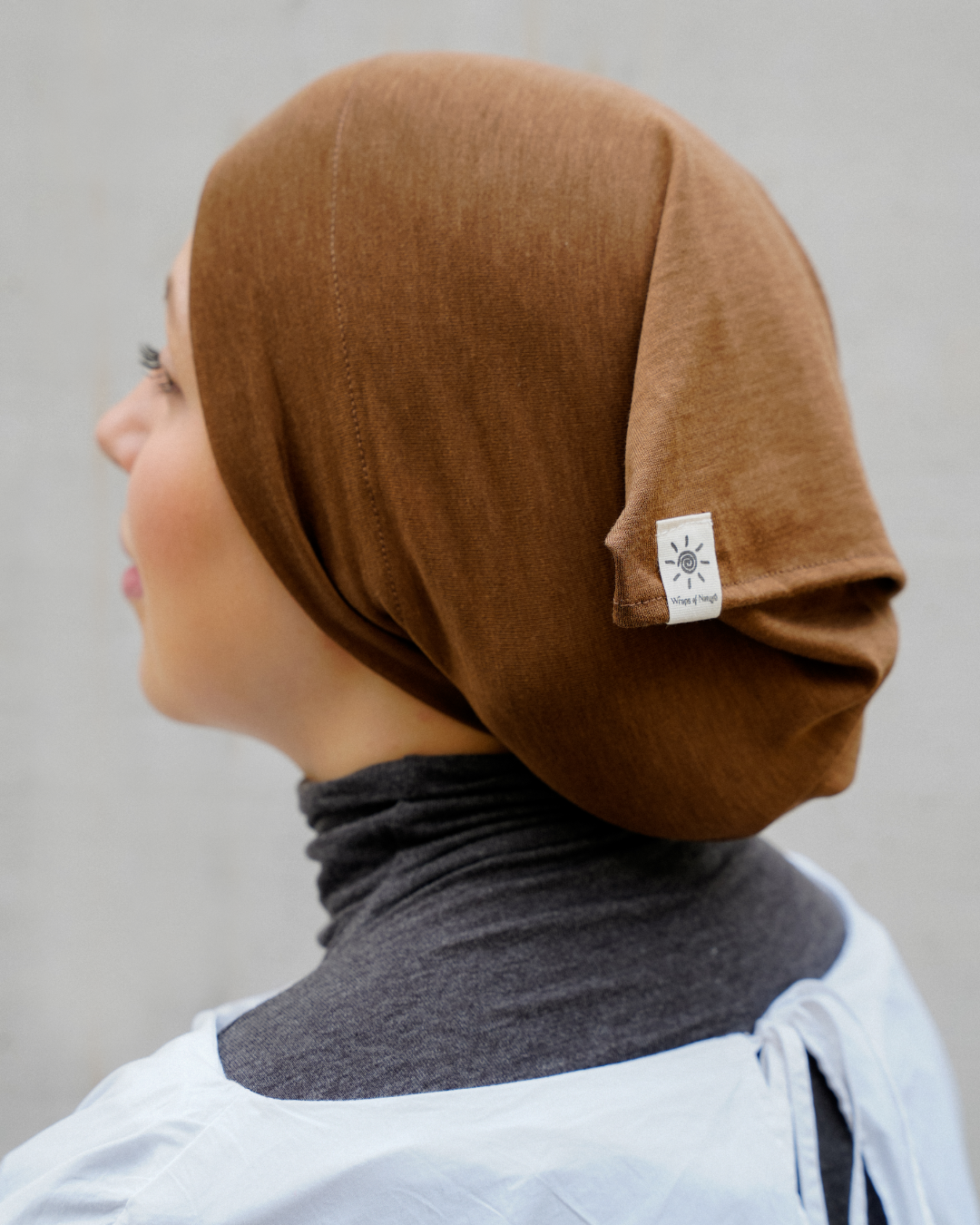Schlauchbonnet aus Seide und Bio-Baumwolle 