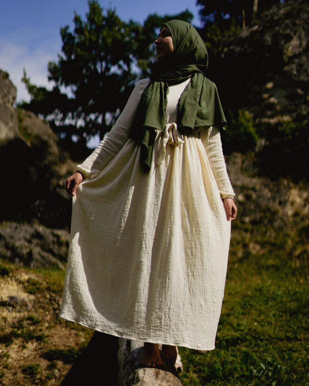 Cotton Abaya "Maya" aus Baumwolle (Raw Cotton)