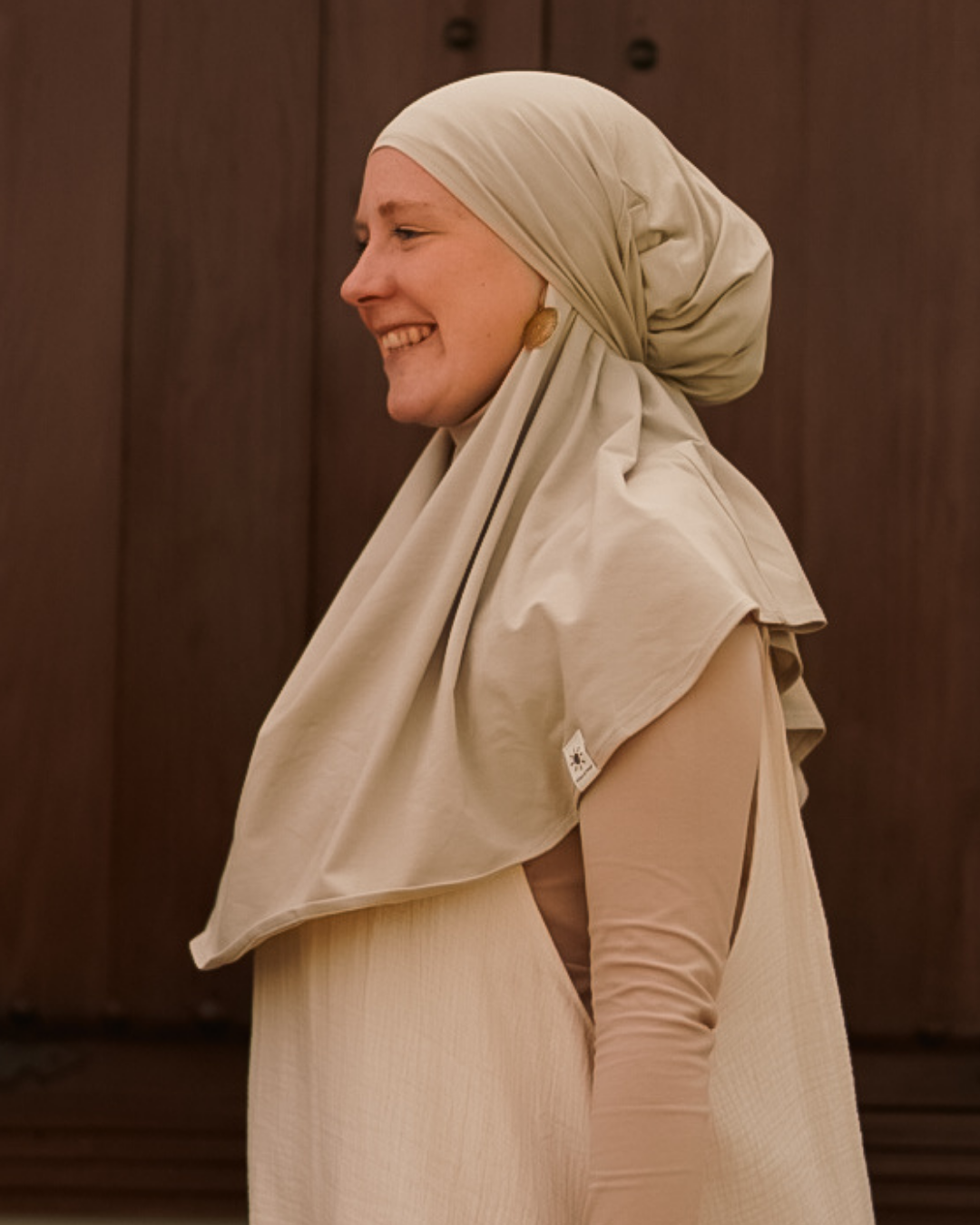 Mini Jersey Khimar made from organic cotton (cashmere)