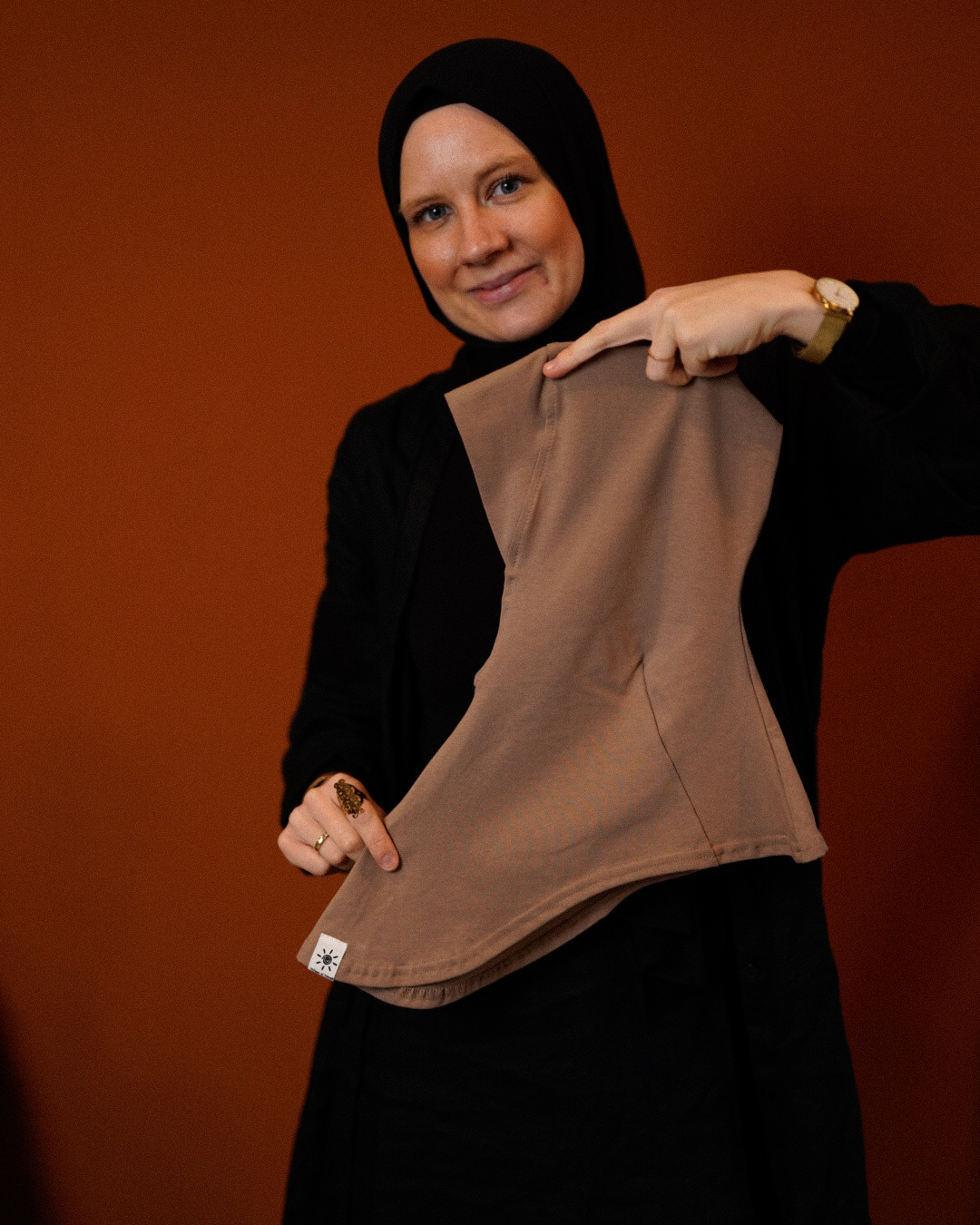 Ninja Bonnet - Bio-Baumwolle - taupe