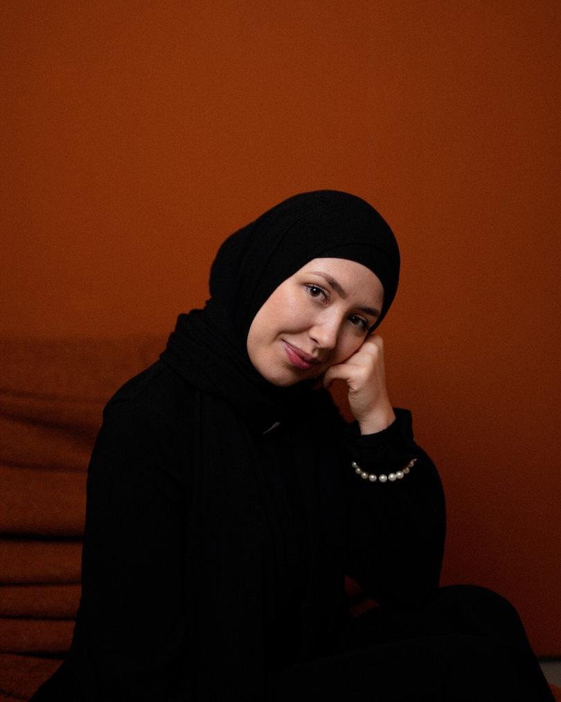 Crinkle Chiffon Hijab "Sandy" aus Viskose und Leinen (Black)