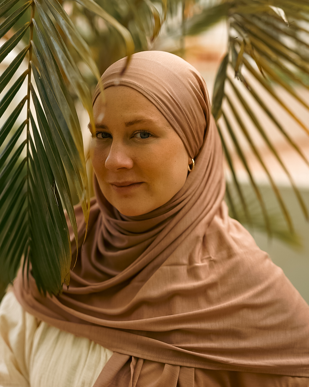 Ultra Light Hijab aus Lyocell & Smartcell "Vayla" (Earth)