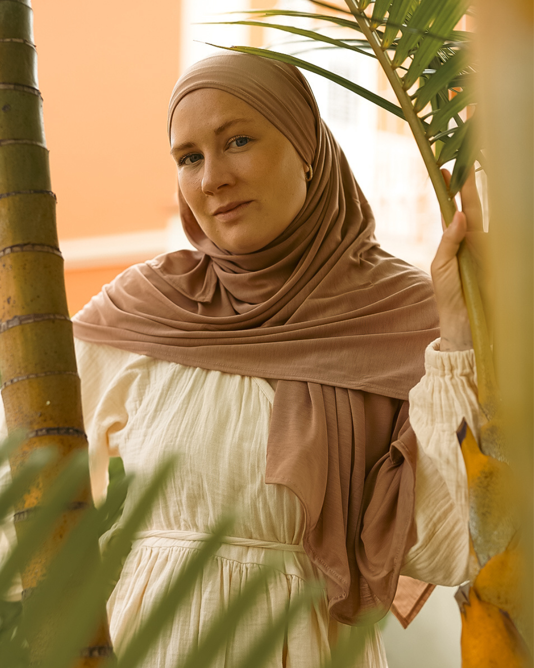 Ultra Light Hijab aus Lyocell & Smartcell "Vayla" (Earth)