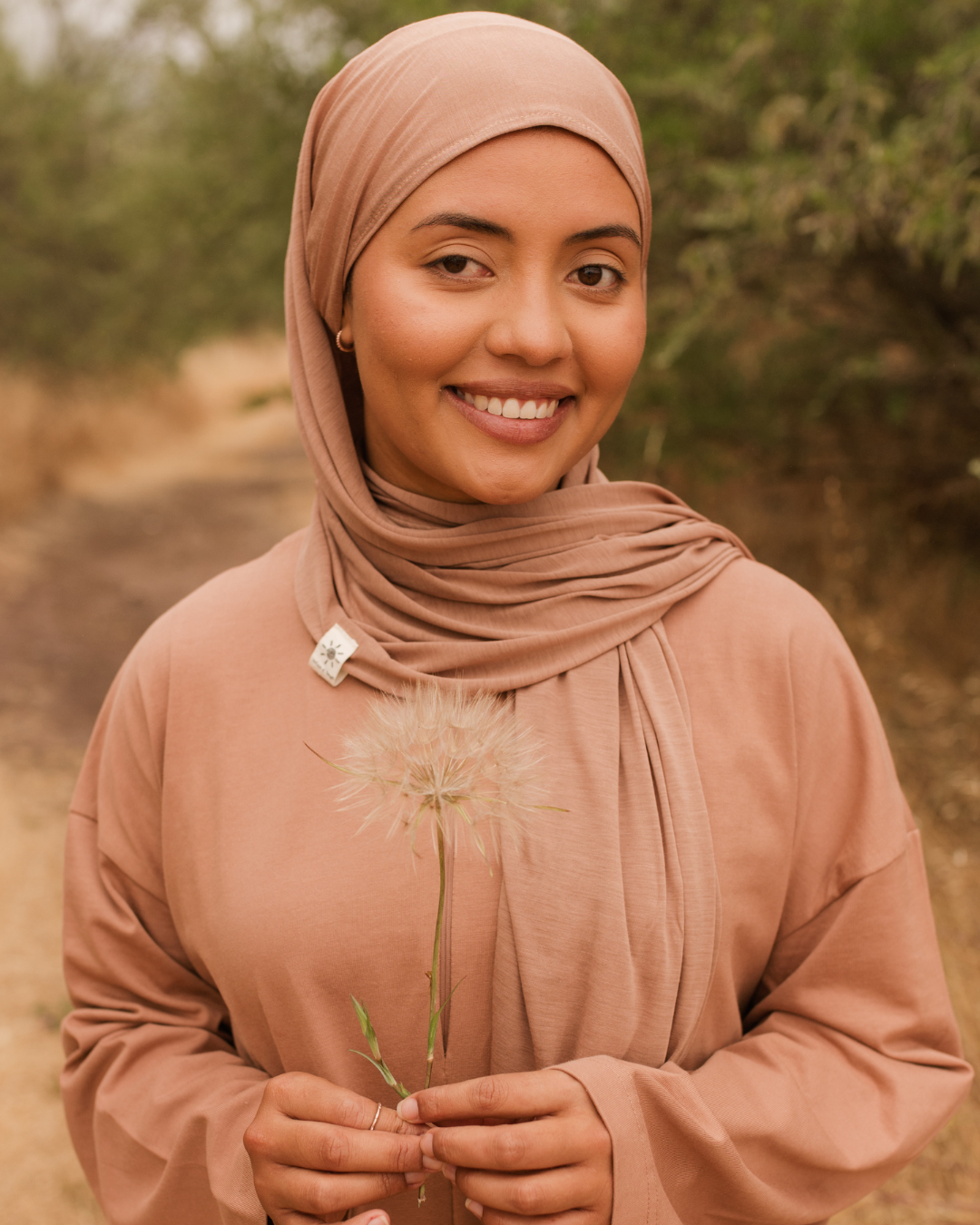Ultra Light Hijab aus Lyocell & Smartcell "Vayla" (Earth)