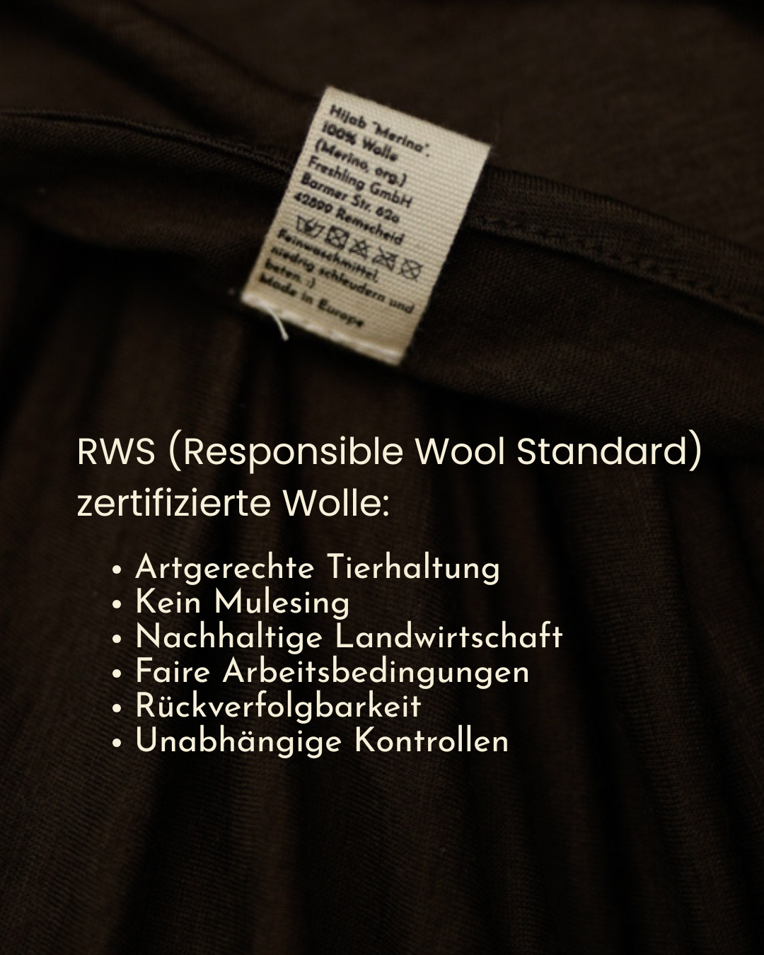 Hijab aus Merinowolle "Merina" (Wildwood)