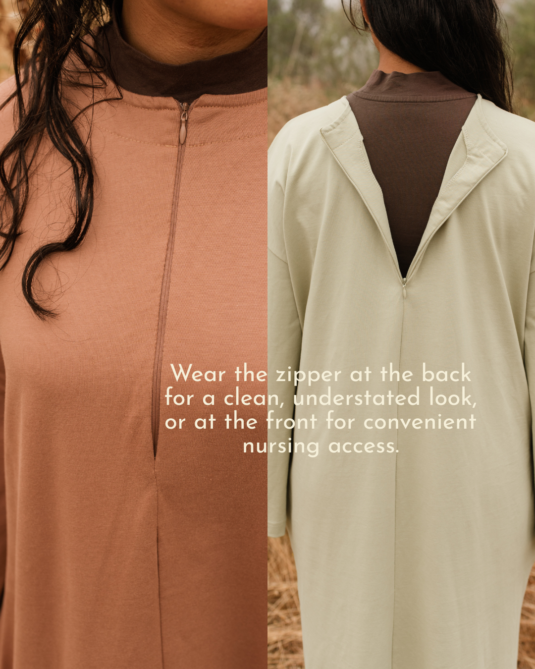 The "Lacie" Shirt Dress aus reiner Bio-Baumwolle (Earth)