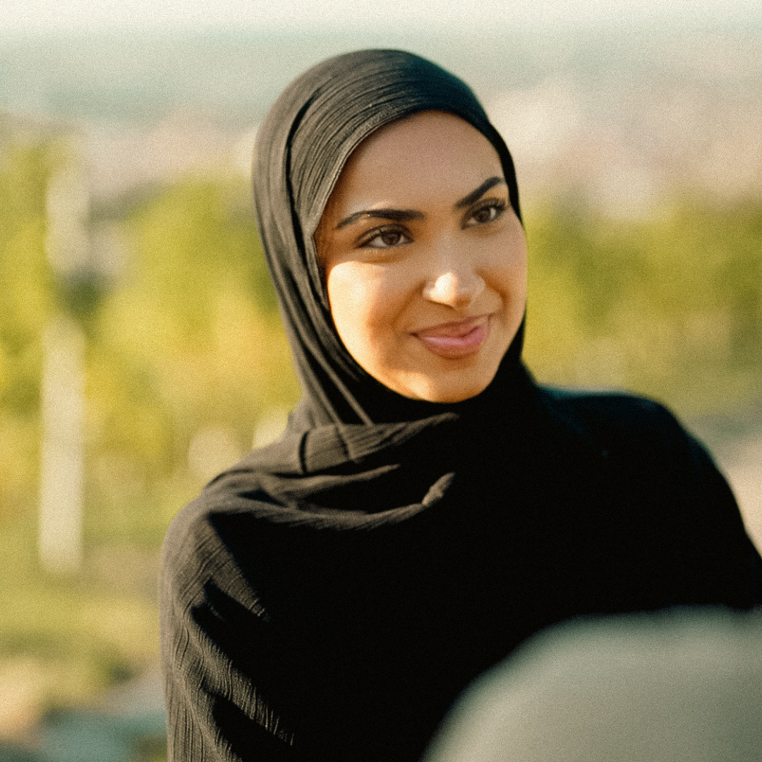 Crinkle Chiffon Hijab "Sandy" aus Viskose und Leinen (Black)